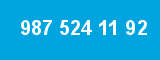 987 524 11 92 987 524 11 92